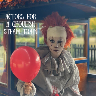 Actors for a Ghoulish Steam Train