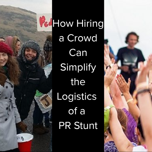 Simplify the logistics of a pr stunt